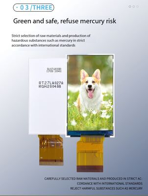 2.7 Inch IPS TFT Display with 240x960 Resolution and 260nit Brightness RGB 8BIT Interface