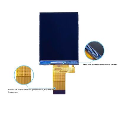 2.4 Inch IPS TFT Color Display with 240(RGB)x320 Resolution IC ST7789V MCU 8bit Interface 350nits Brightness All View 4 LEDS Color TFT LCD Screen