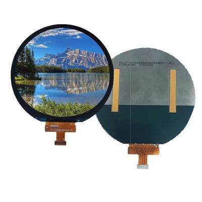 3.6 Inch Round TFT Display with 600nits High Brightness and RGB/LVDS Interface ST7266 IC Circular TFT LCD Screen for Medical Equipment