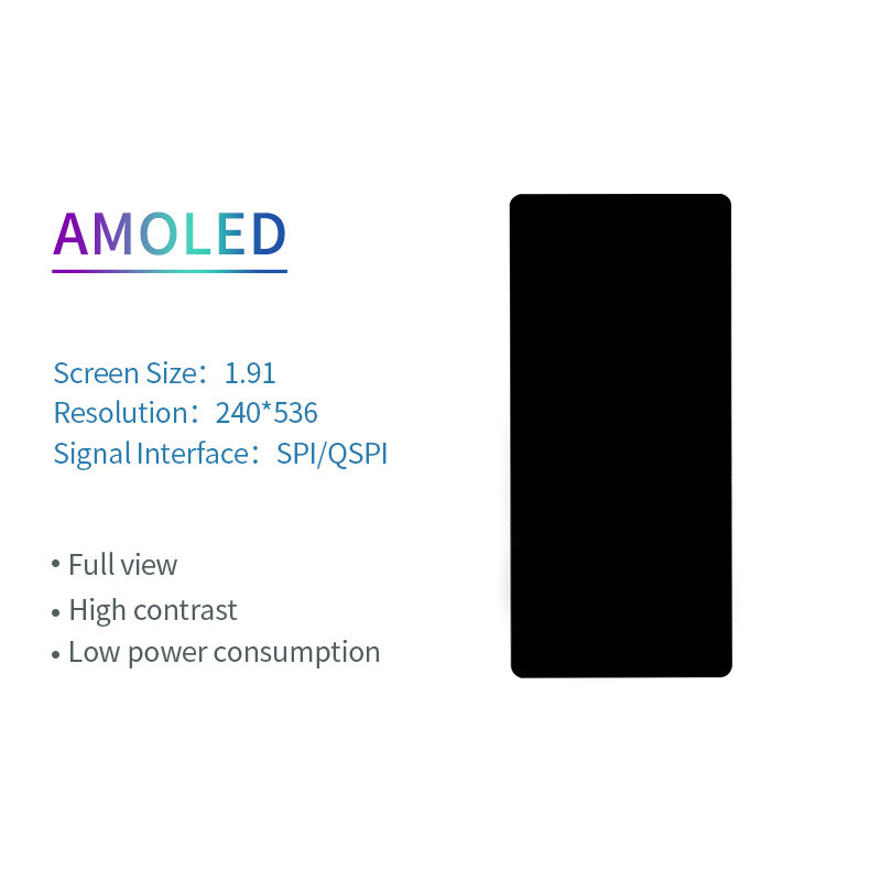 2 Inch AMOLED Oled Display 240x536 Resolution SPI/QSPI Interface 350c/d ...