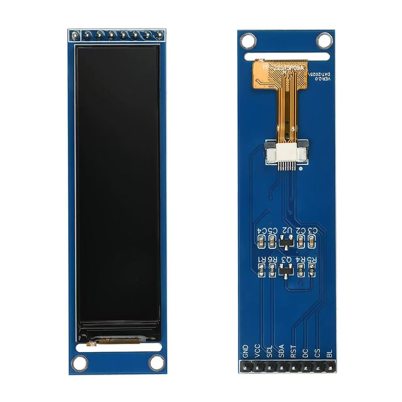 2.25 Inch TFT Display Module With PCB Resolution 76*284 4-Wire SPI ...
