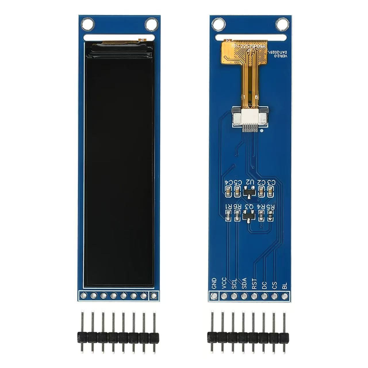 2.25 Inch TFT Display Module With PCB Resolution 76*284 4-Wire SPI ...