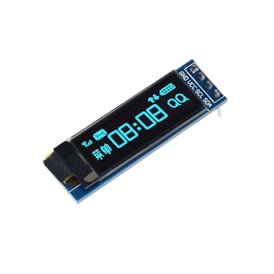 0.91 Inch PMOLED Display With PCBA,  128x32 Resolution,  4 Pins I2C Interface , Driving IC SSD1306