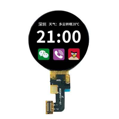 1.32  Inch Round TFT Display , 360x360 Resolution,  QSPI  Interface 450 CD/M2