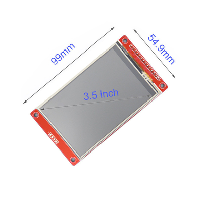 3.5 Inch Uart Tft  Display 14pins SPI Interface 320x480  TTL Interface With Touch Panel