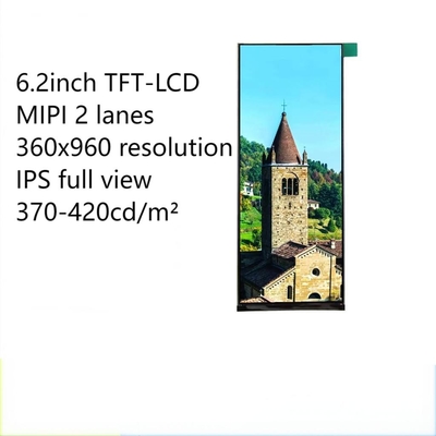 6.2inch TFT LCD 360x960 Resolution Long Bar For Robot Dishwasher And Cleaning Machine