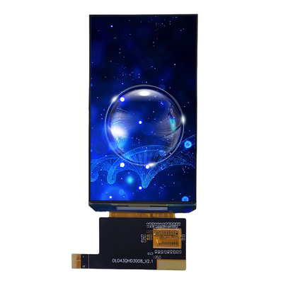 4.3 Inch AMOLED Display Module With 260cd/m2 Brightness 540*960 Resolution MIPI Interface