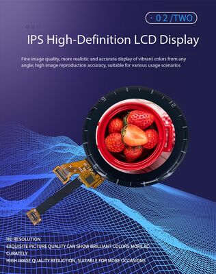 1.3 inch IPS TFT LCD Module,240RGBx240 resolution , MCU 8big Interface,320 brightness, Driving IC GC9A01 2LEDS