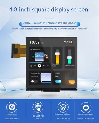 4.0" Square IPS TFT Module with 480X480 Resolution 18bit RGB Interface and ALL VIEW Angle