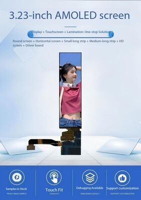 3.23 Inch AMOLED Display Module with 700 cd/m² Brightness and 262RGBx928 Resolution