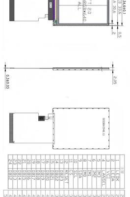 2.0" IPS TFT LCD Module with 480x640 Resolution, MIPI Interface, and 400nit Brightness