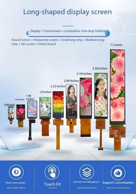 1.15 inch IPS TFT LCD Module with 135x240 Resolution and 400nit Brightness for Handheld Devices