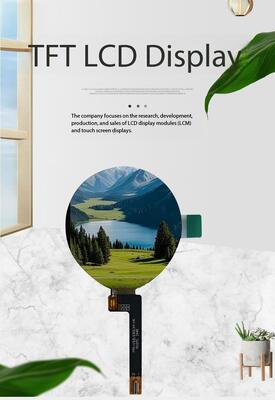 1.52 Inch Round IPS TFT LCD Module with 360x360 Resolution and 300nit Brightness for Smartwatch and Home Appliances
