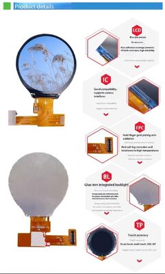 1.09" Round IPS TFT LCD Module with 240*240 Resolution and SPI 4bit Interface