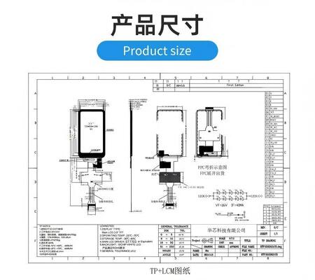 3.5 Inch IPS TFT Color Display with 720*1280 Resolution and MIPI Interface