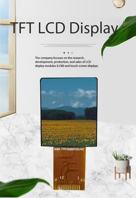 0.85 Inch IPS TFT LCD Screen with 128(RGB)x128 Resolution and 450nits Brightness for Smart Home Appliances