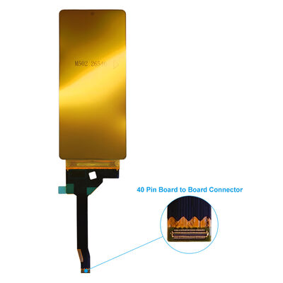 6.67 Inch Flexible AMOLED Display Technology Module 1080 W X 2400 H Resolution 40 Pins MIPI Interface 800C/D Driving IC RM692E5