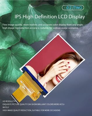 2.4 Inch IPS TFT Color Display with 480(RGB)x640 Resolution IC ST7701S MIPI 2-lane Interface 300nits Brightness All View 4 LEDS Color TFT LCD Screen